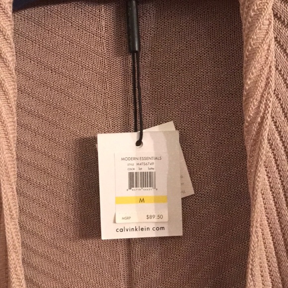 NWT Calvin Klein Silk Blend Cardigan Sweater - Picture 4 of 4